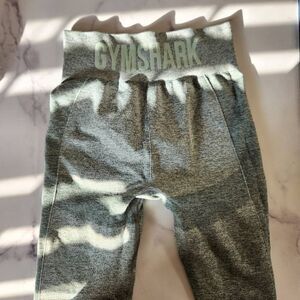 Gymshark Women's small flex high-rise waisted green leggings contour slim fit